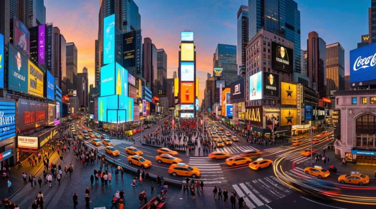 One Times Square & Chelsea Market